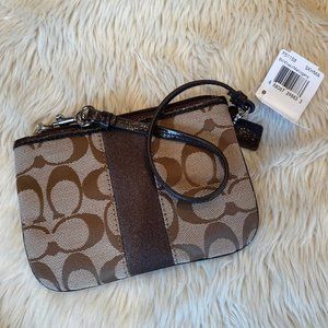NWT Classic Coach Wristlet